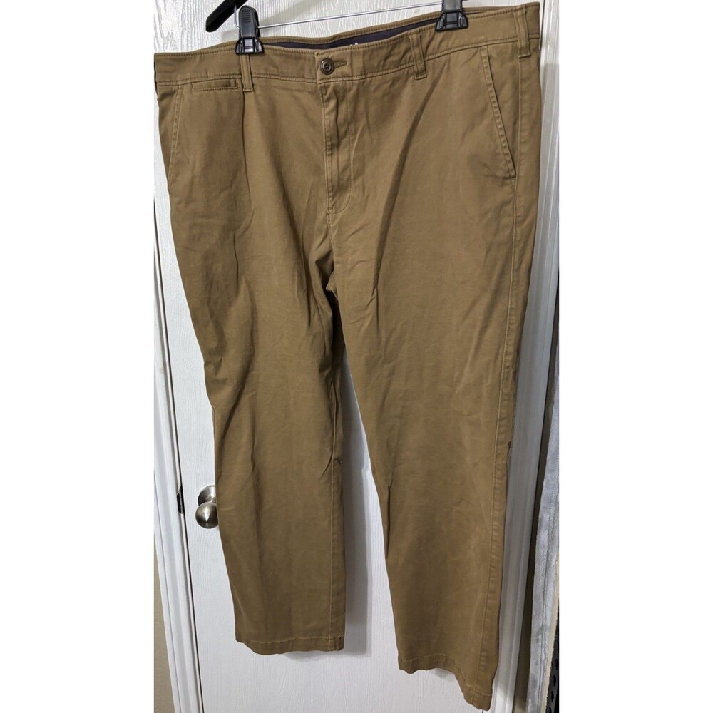 Sonoma Pants Men's Size 42X30 Tan Flexwear Straight Leg Chino Stretch Office